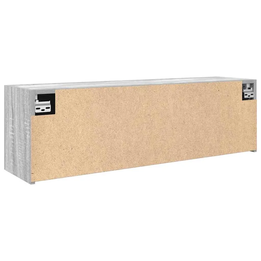 Armoire murale de bain sonoma gris 100x25x30 cm bois ingénierie - 8