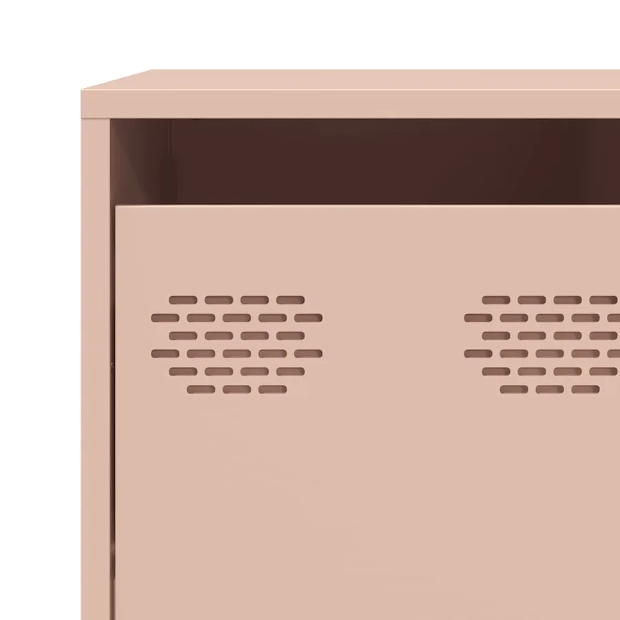 Buffet rose 135x39x103,5 cm acier laminé à froid - 10