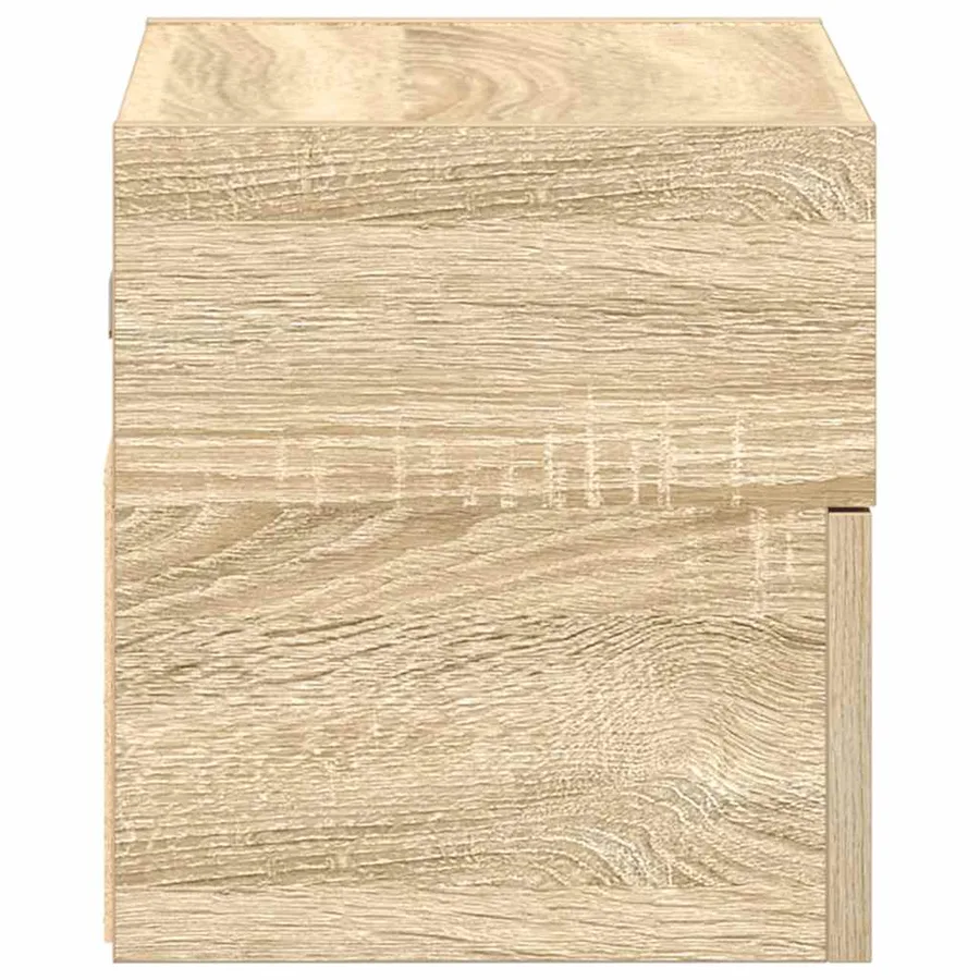Table de chevet murale chêne sonoma 45x26x28,5 cm - 6