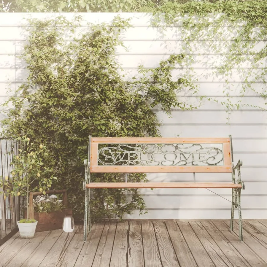 Banc de jardin 122 cm Bois de sapin massif - 3