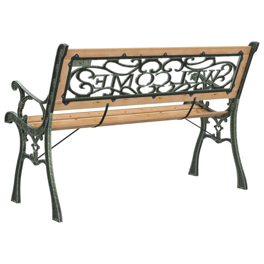 Banc de jardin 122 cm Bois de sapin massif - 5