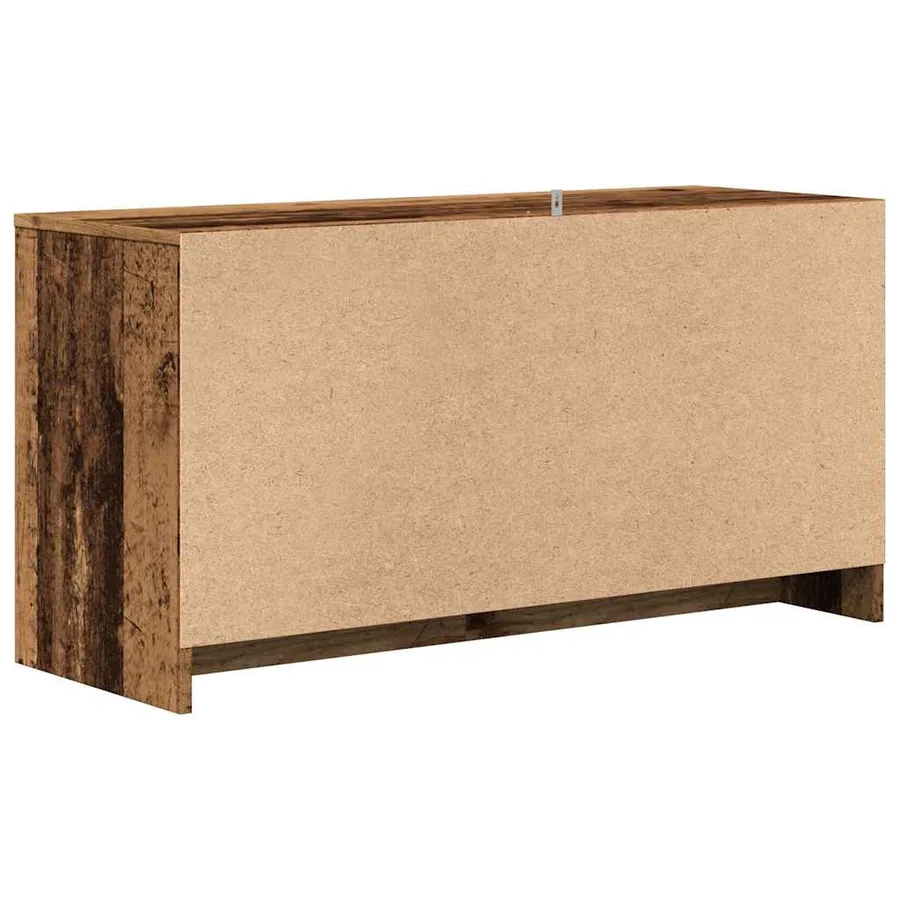 Meuble TV vieux bois 102x37,5x52,5 cm bois d'ingénierie - 6