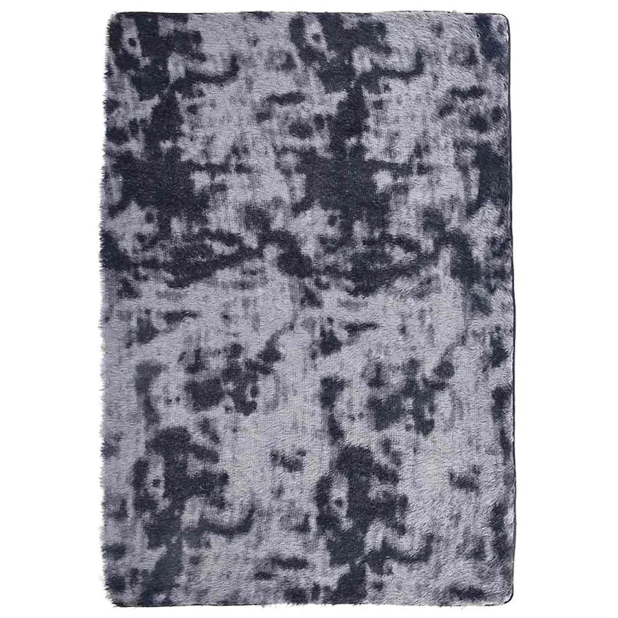Tapis Shaggy à poils longs NAVARRA gris foncé 200x290 cm - 2