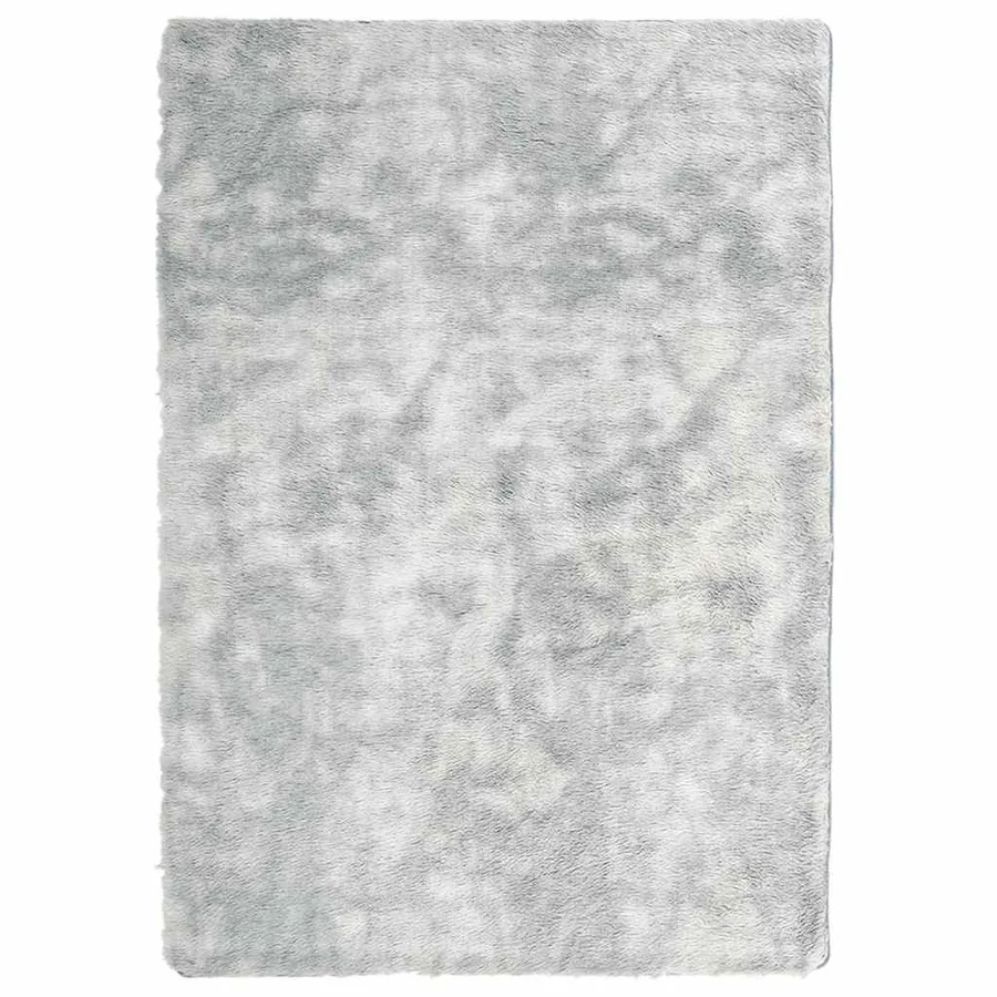 Tapis shaggy à poils longs NAVARRA gris argenté 240x340 cm - 2