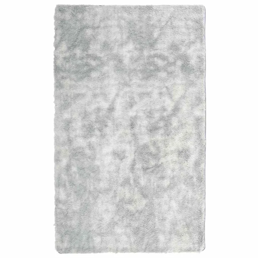 Tapis shaggy à poils longs NAVARRA gris argenté 80x150 cm - 2
