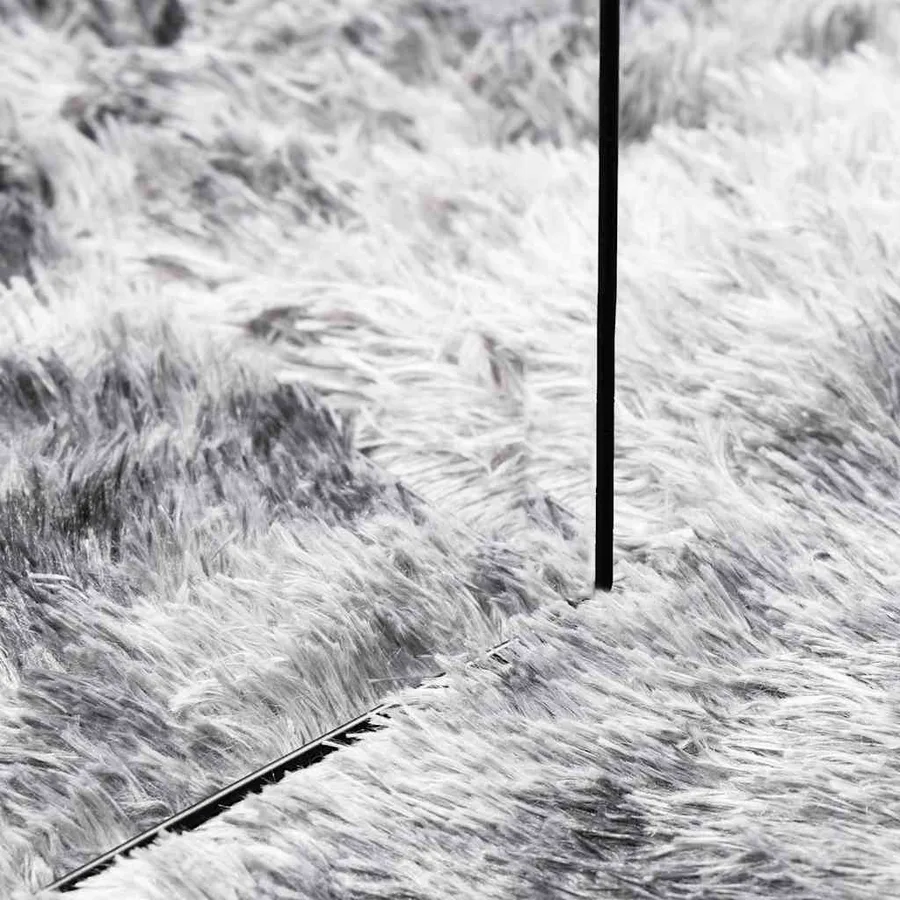 Tapis shaggy à poils longs NAVARRA gris argenté 80x150 cm - 7