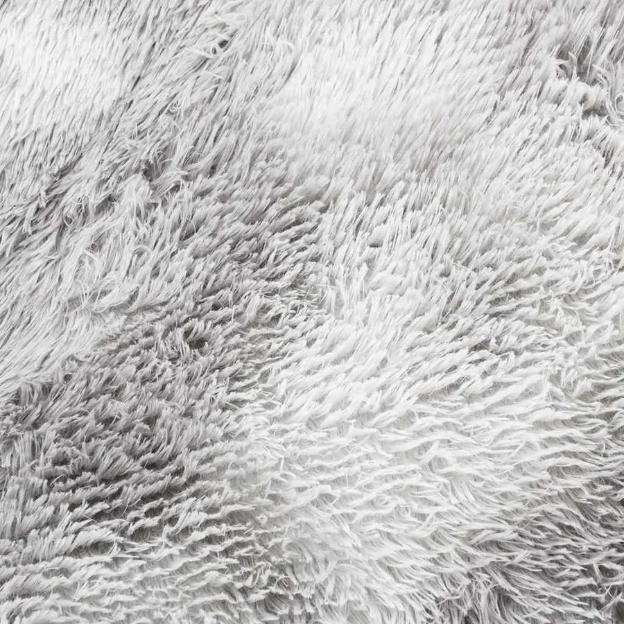 Tapis shaggy à poils longs NAVARRA gris argenté 80x150 cm - 9
