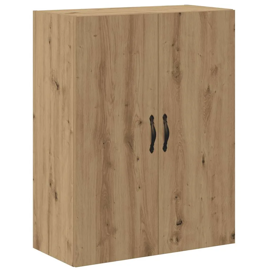 Armoire murale chêne artisanal 69,5x34x90 cm bois d'ingénierie - 2