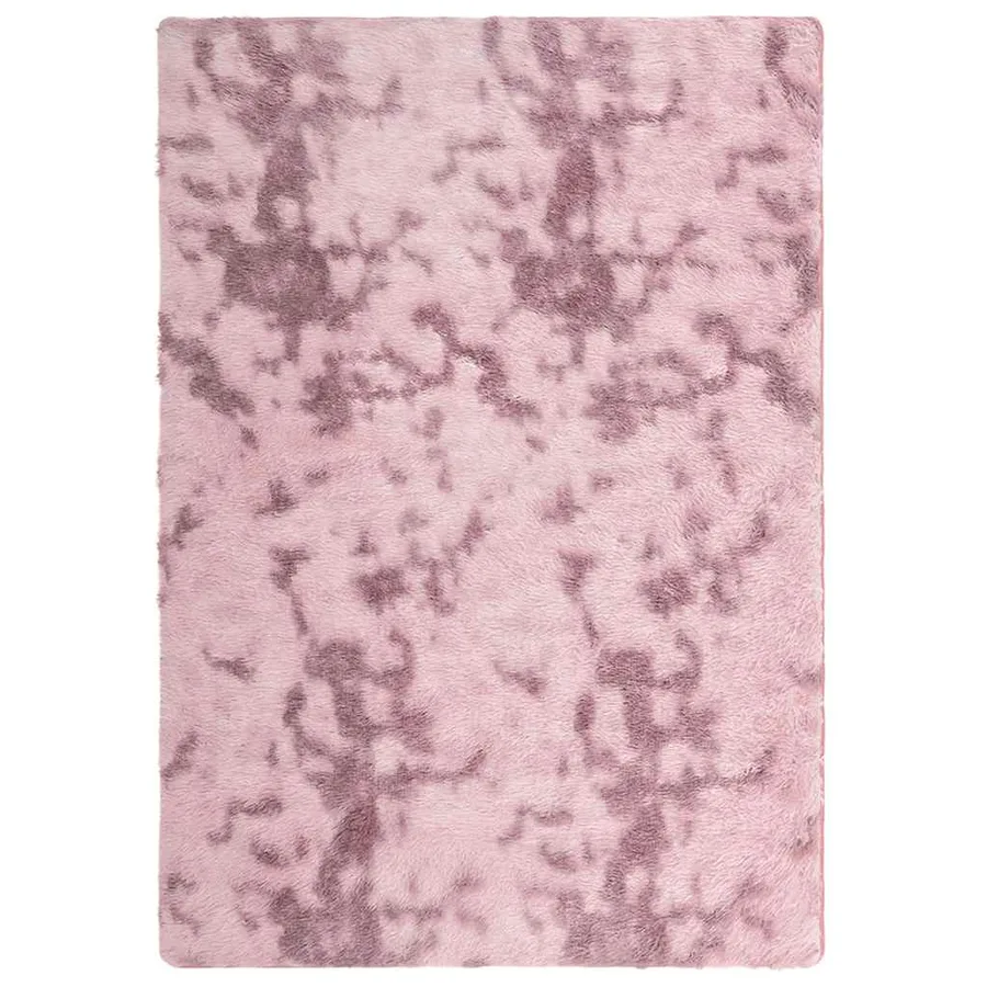 Tapis Shaggy à poils longs NAVARRA rose poudré 240x340 cm - 2