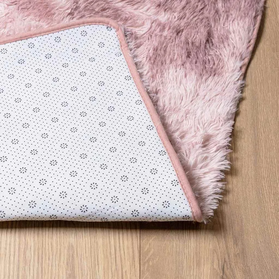 Tapis Shaggy à poils longs NAVARRA rose poudré 240x340 cm - 6
