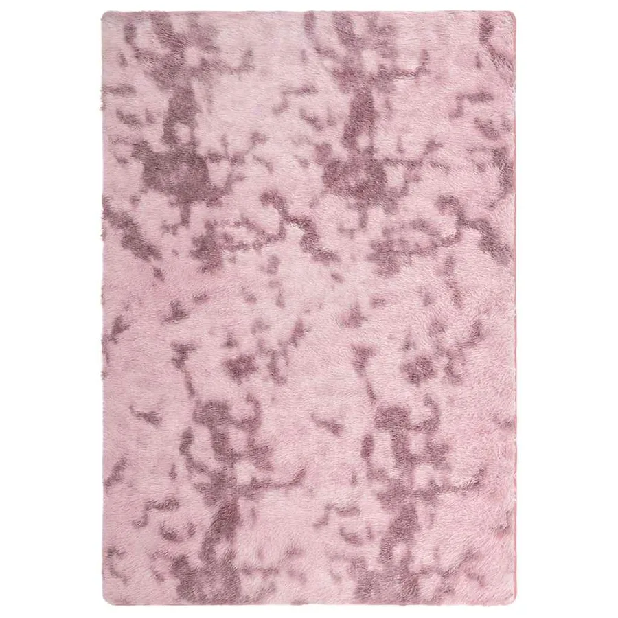 Tapis Shaggy à poils longs NAVARRA rose poudré 160x230 cm - 2