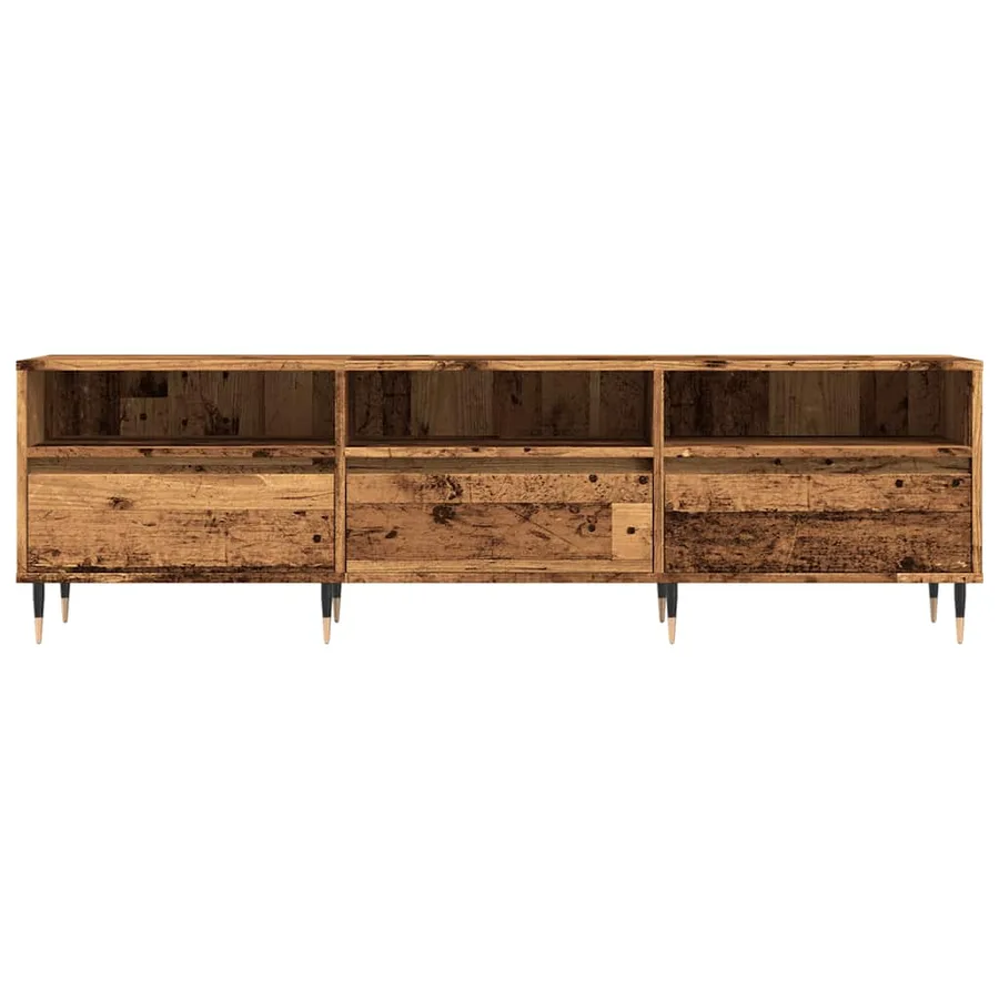 Meuble TV vieux bois 150x30x44,5 cm bois d'ingénierie - 4
