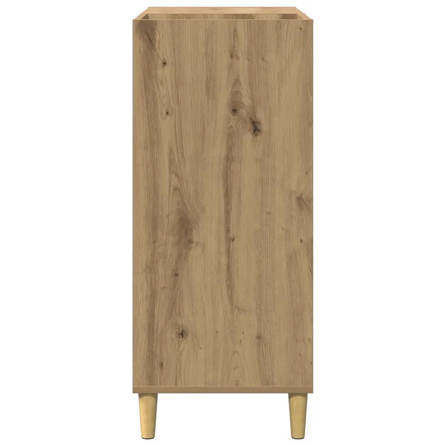 Armoire à disques chêne artisanal 84,5x38x89 cm bois ingénierie - 5