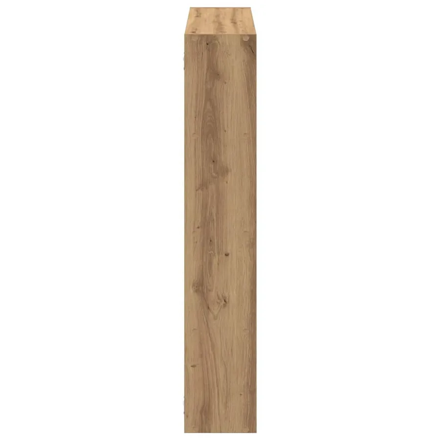 Étagère cube murale 12 compartiments chêne artisanal - 5