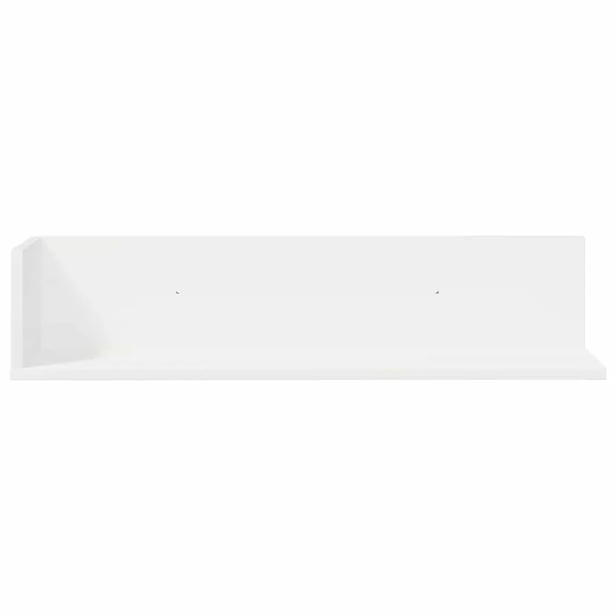Étagères murales 2 pcs blanc 75x16,5x16,5 cm bois d'ingénierie - 4
