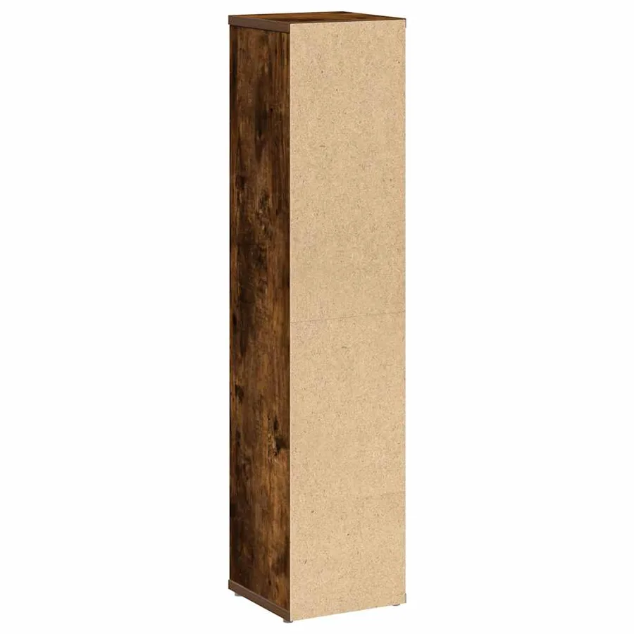 Meuble de salle de bain avec porte-rouleau chêne fumé 20,5 x 20 x 90 cm - 6