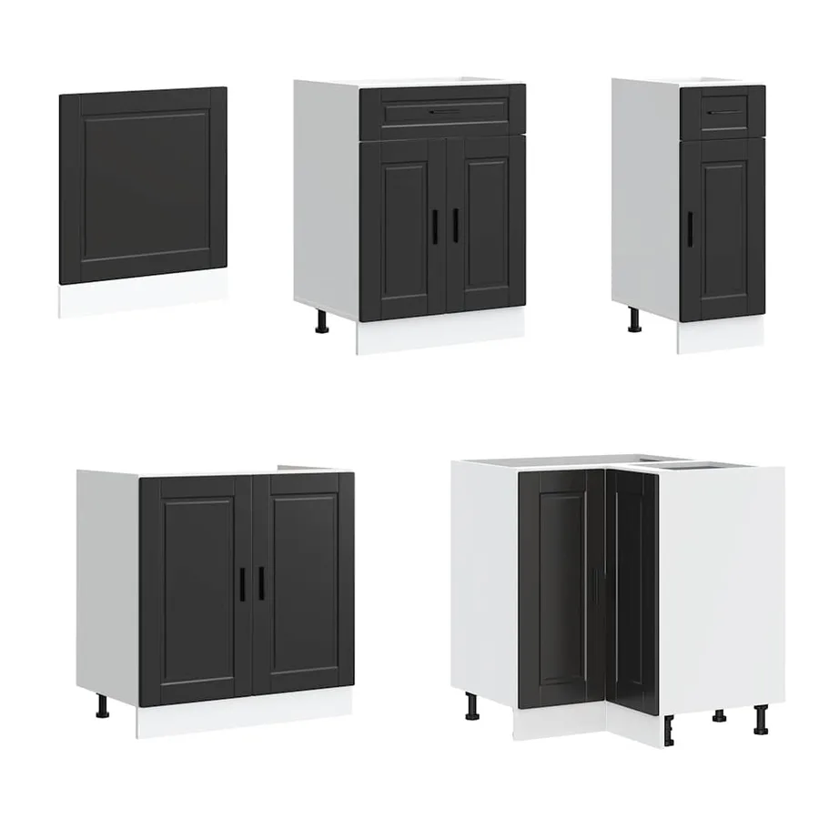 Ensemble d'armoires de cuisine 11 pcs Porto bois d'ingénierie - 4