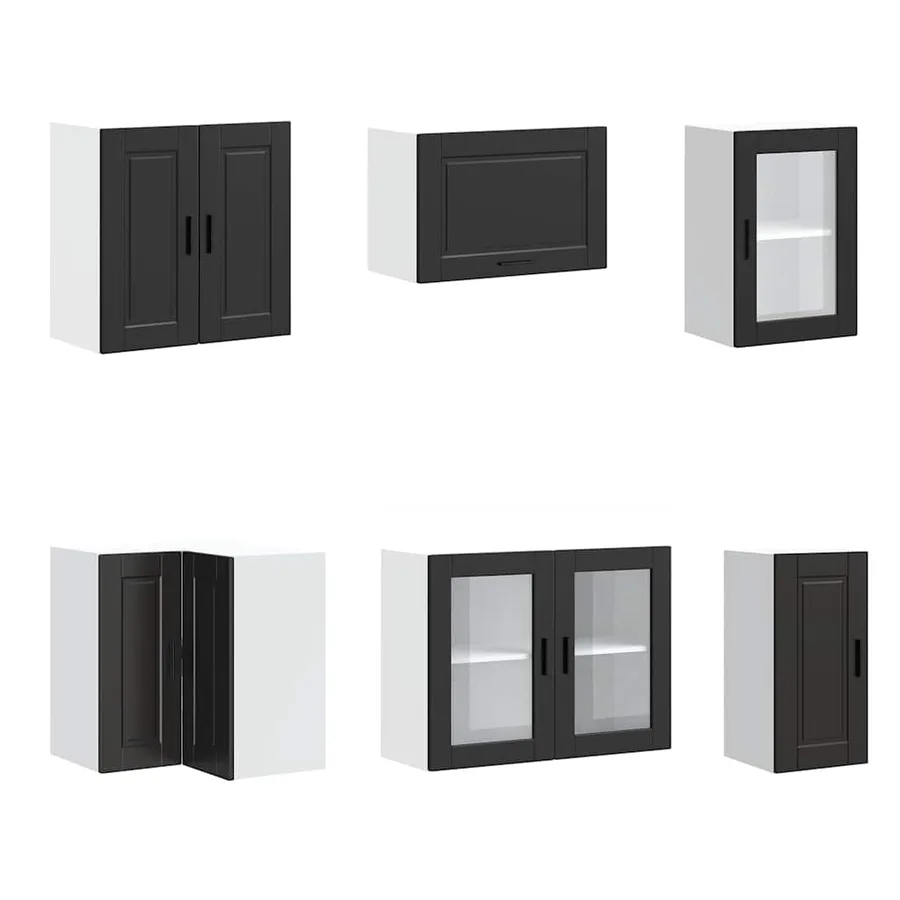 Ensemble d'armoires de cuisine 11 pcs Porto bois d'ingénierie - 5