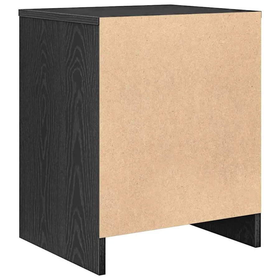 Tables de chevet 2 pcs avec tiroir Noir 40x34x50 cm - 7
