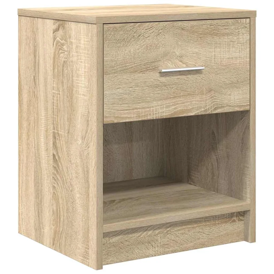 Tables de chevet 2 pcs avec tiroir Chêne Sonoma 40x34x50 cm - 6