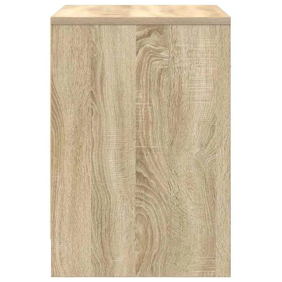 Tables de chevet 2 pcs avec tiroir Chêne Sonoma 40x34x50 cm - 7