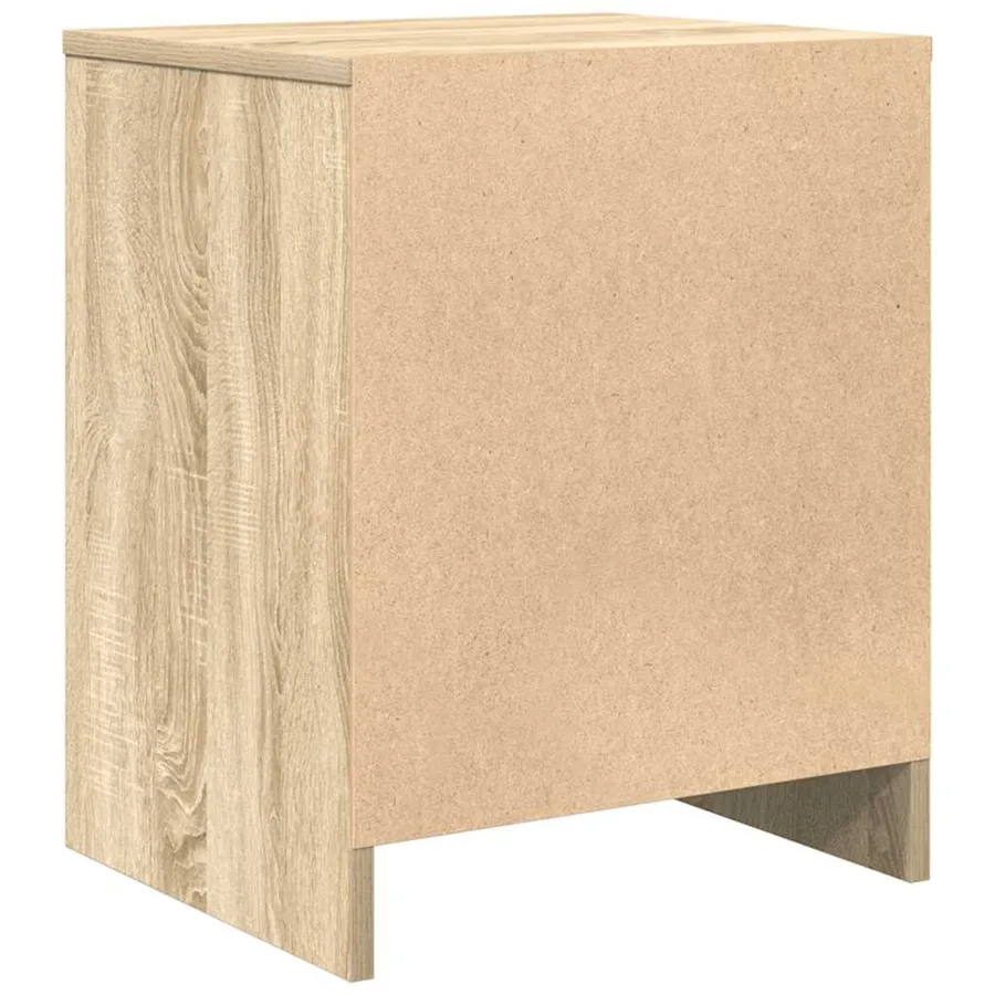 Tables de chevet 2 pcs avec tiroir Chêne Sonoma 40x34x50 cm - 8