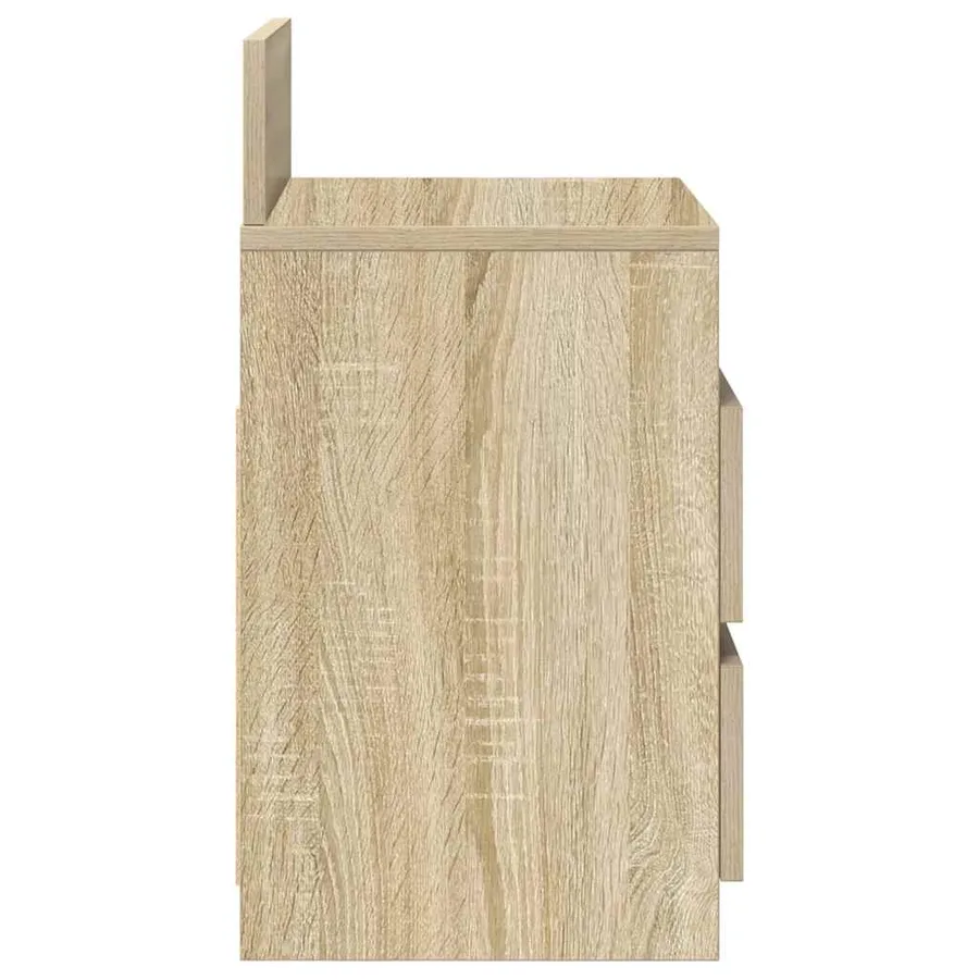 Tables de chevet 2 pcs avec 2 tiroirs Chêne Sonoma 40x33x60 cm - 7