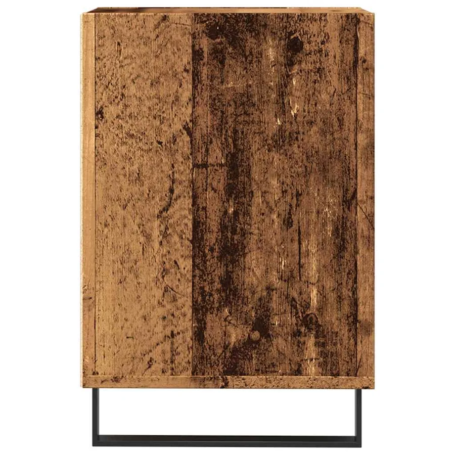 Meuble TV vieux bois 100x35x55 cm bois d'ingénierie - 6