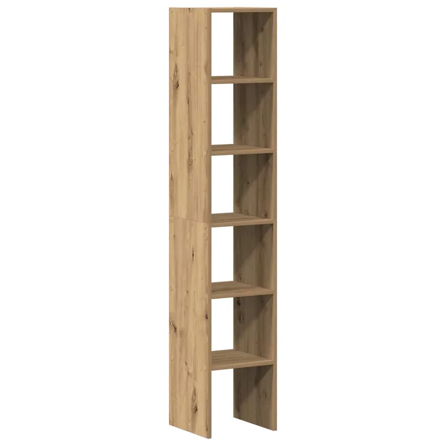 Bibliothèques 2 pcs empilable chêne artisanal bois d'ingénierie - 6
