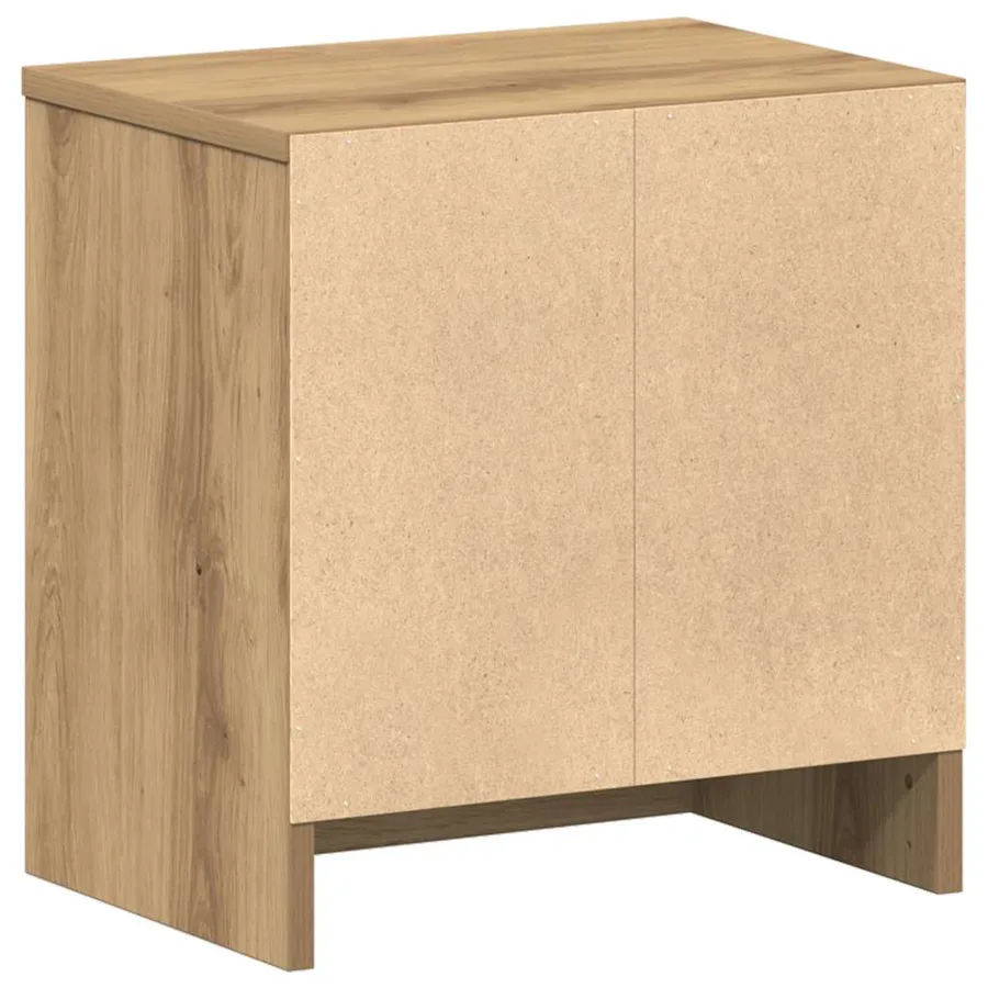 Tables de chevet 2 pcs avec tiroir chêne artisanal 39 x 28 x 41 cm - 8