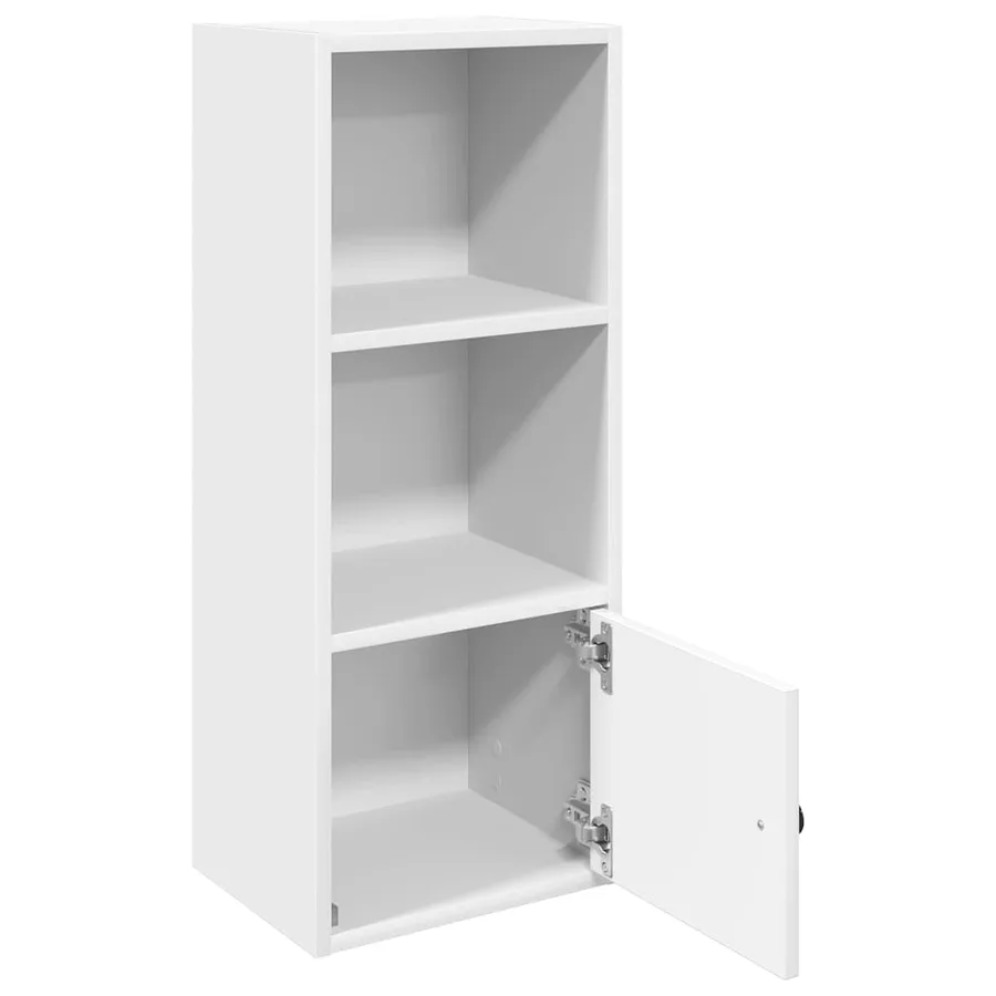 Bibliothèque blanc 31x24x77 cm bois d'ingénierie - 4