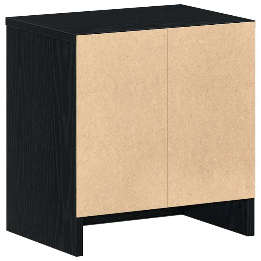 Table de chevet avec tiroir noire 39 x 28 x 41 cm - 8