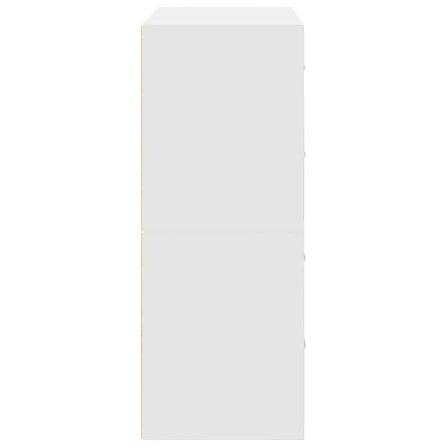 Armoires avec 2 tiroirs 2pcs blanc 60x31x40cm bois d'ingénierie - 6