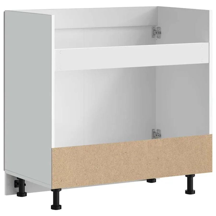 Meuble bas pour évier Kalmar gris béton bois ingénierie - 7