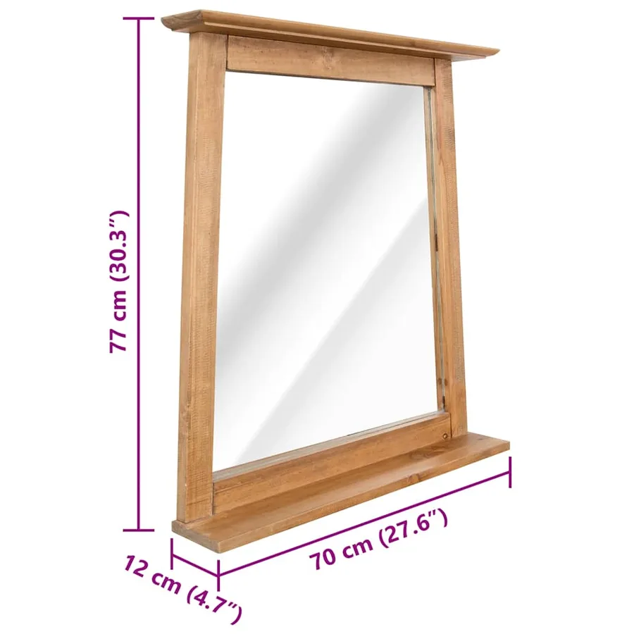 Mobilier de salle de bain Bois de pin massif - 18