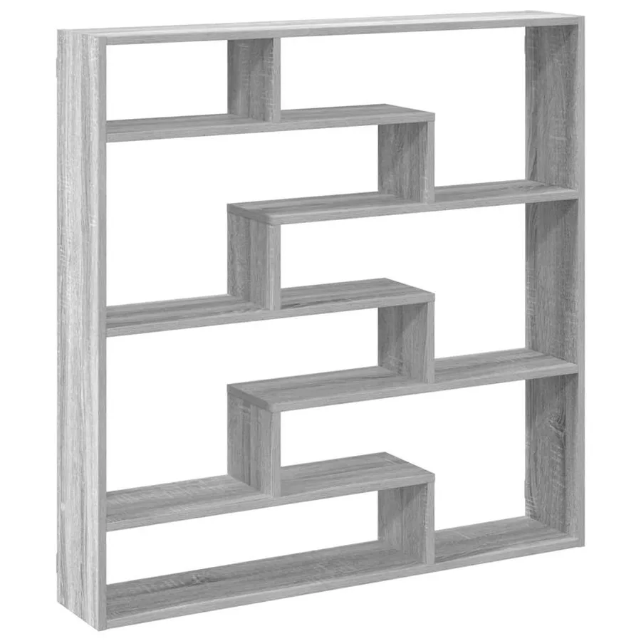 Étagère cube murale 7 compartiments sonoma gris - 6