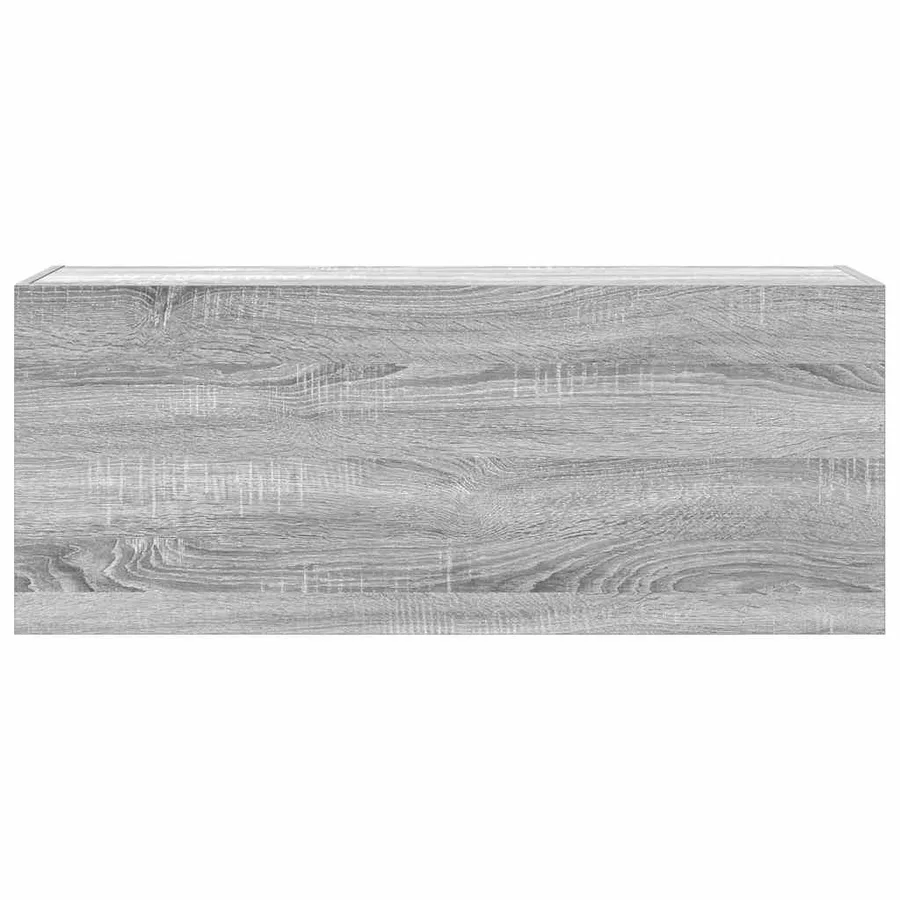 Armoire murale de bain sonoma gris 100x25x40 cm bois ingénierie - 5