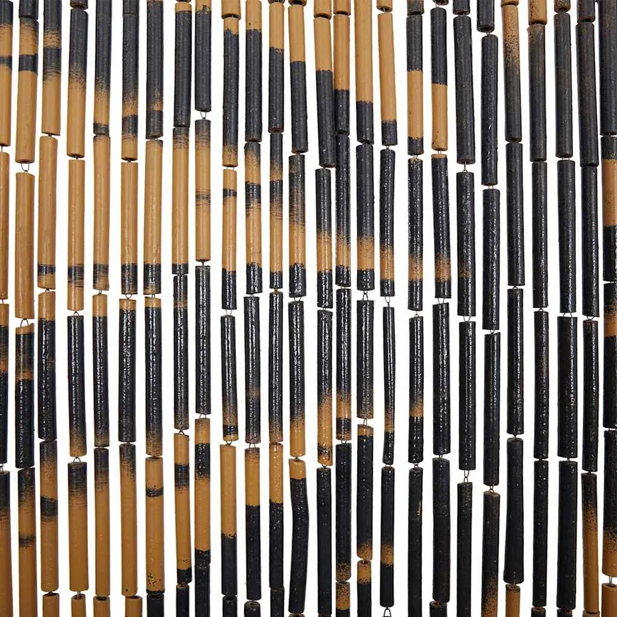 Rideau anti-insectes imprimé palmier 100x220 cm bambou - 7
