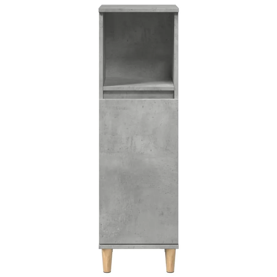 Armoire de salle de bain gris béton 30x30x100 cm - 4