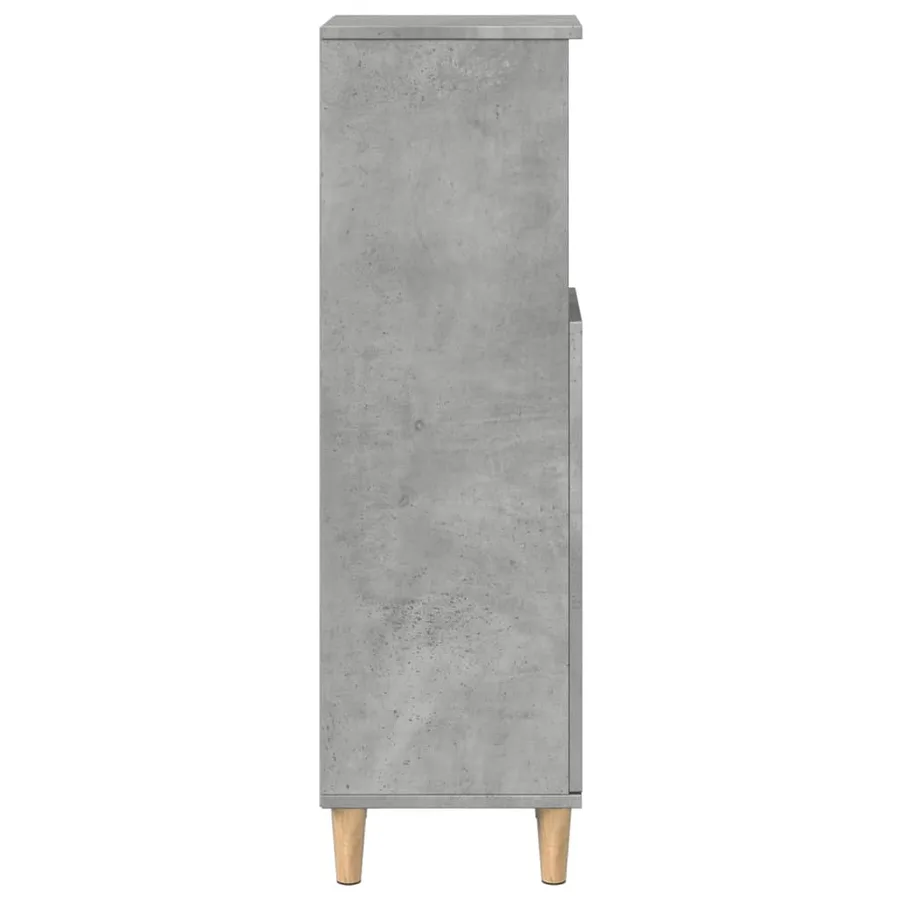 Armoire de salle de bain gris béton 30x30x100 cm - 6