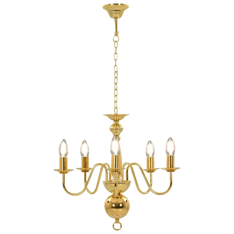 Lustre Doré 5 ampoules E14 - 2