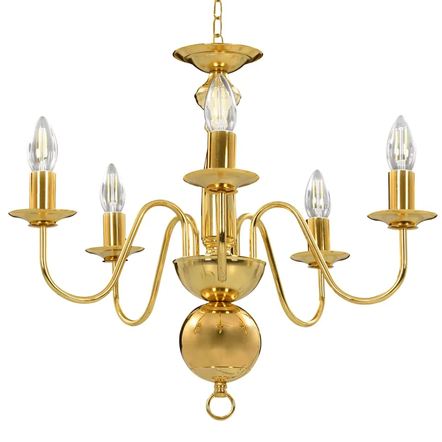 Lustre Doré 5 ampoules E14 - 3