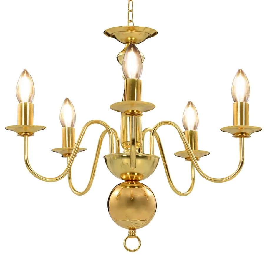 Lustre Doré 5 ampoules E14 - 4