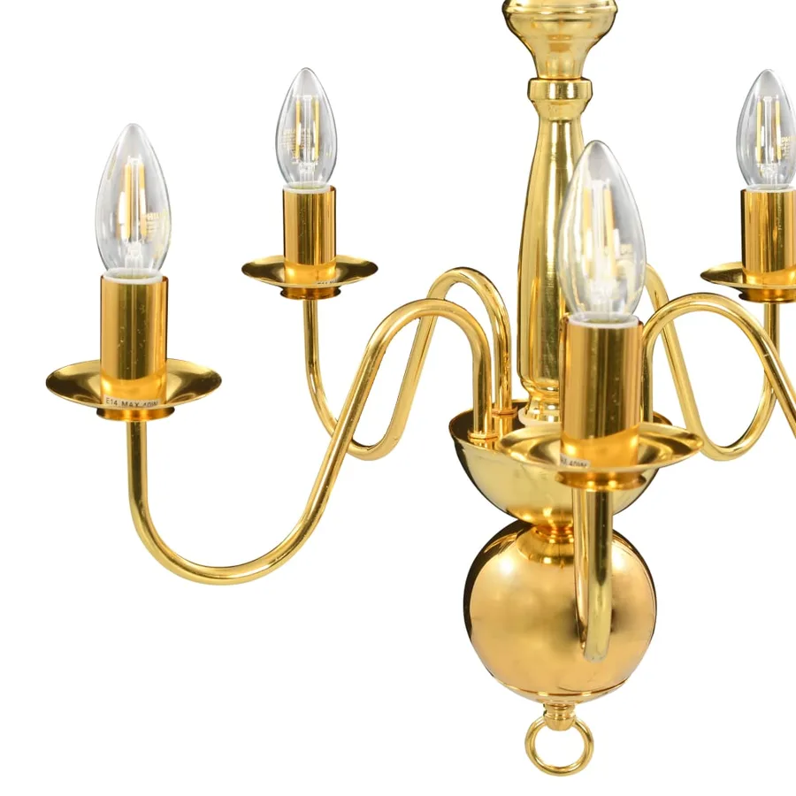 Lustre Doré 5 ampoules E14 - 7