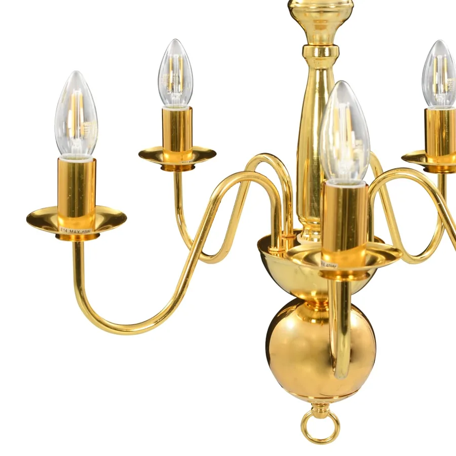 Lustre Doré 5 ampoules E14 - 9
