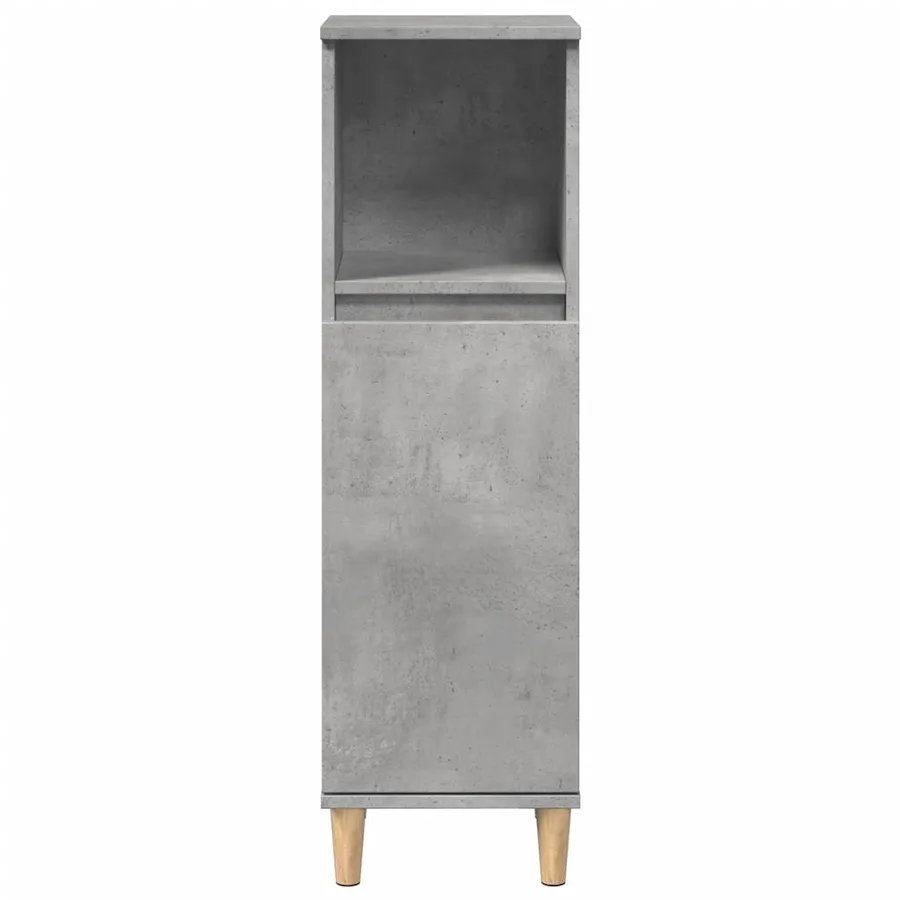 Ensemble de meubles de salle de bain 3 pcs gris béton - 7