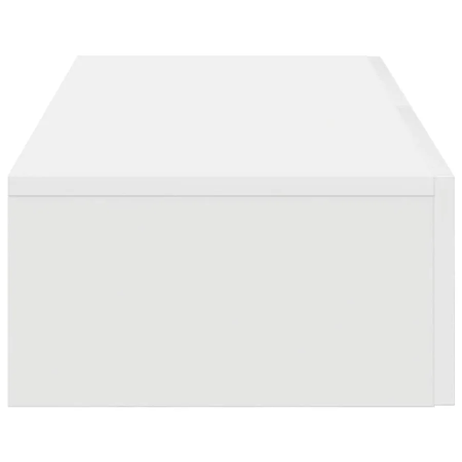 Étagère murale avec tiroirs blanc 80x33x17 cm bois d'ingénierie - 5