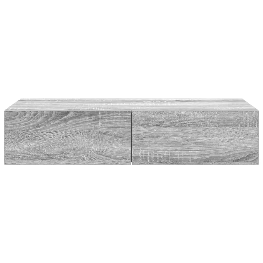 Étagère murale avec tiroirs sonoma gris bois d'ingénierie - 4