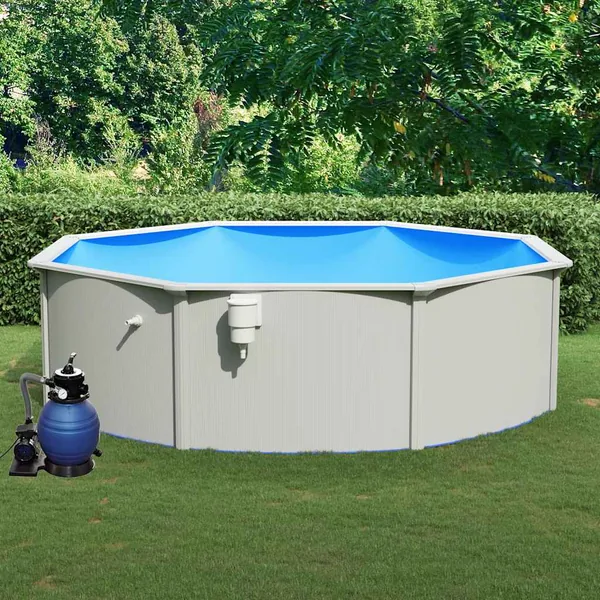 Piscine avec pompe filtrante à sable 460x120 cm