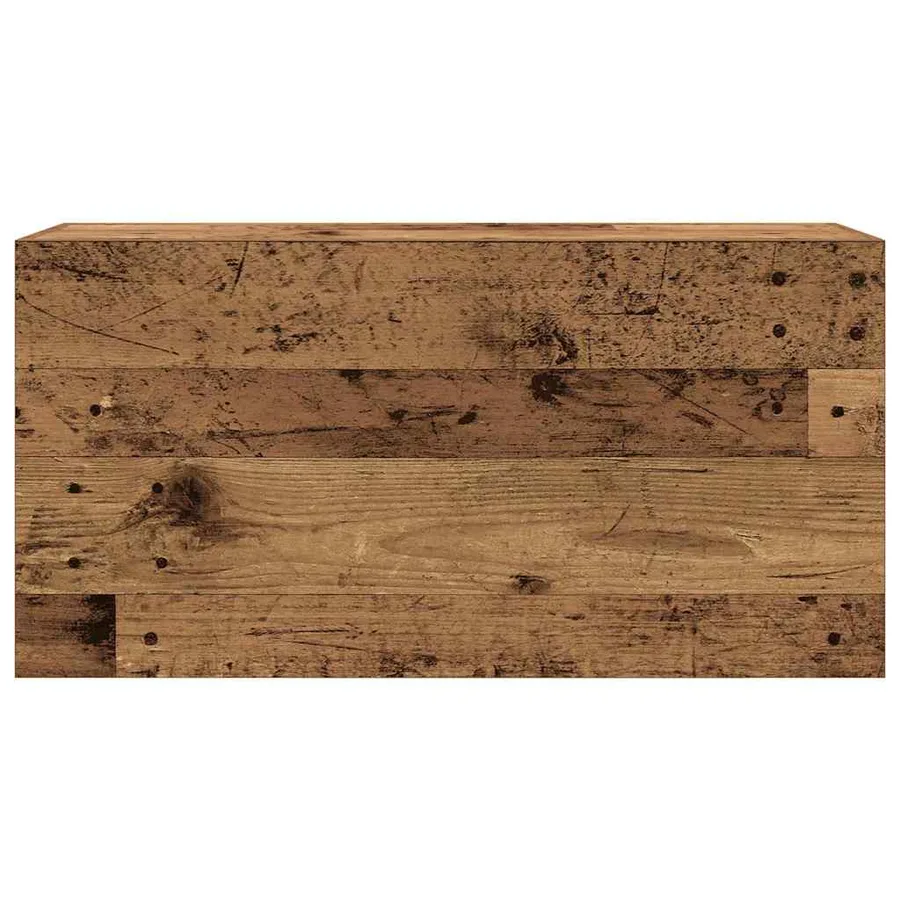 Armoire murale de bain vieux bois 80x25x40 cm bois d'ingénierie - 5